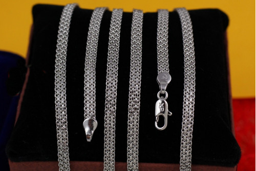 Ланцюг Xuping Jewelry новий бісмарк 60 см 4 мм сріблястий