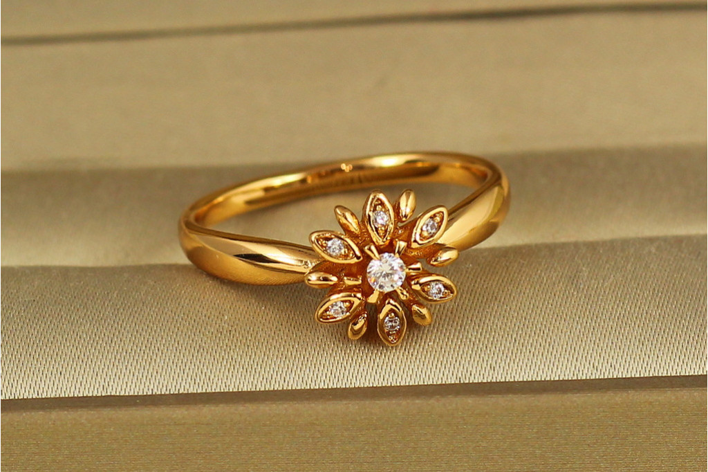 Кільце Xuping Jewelry Маргаритка р 19 золотисте