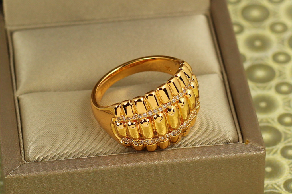 Кільце Xuping Jewelry Грілз р 21 золотисте
