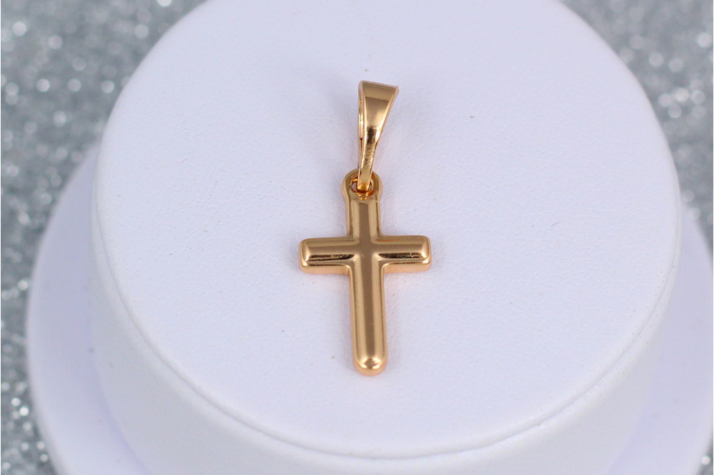 Крестик Xuping Jewelry 1.5 см золотистый