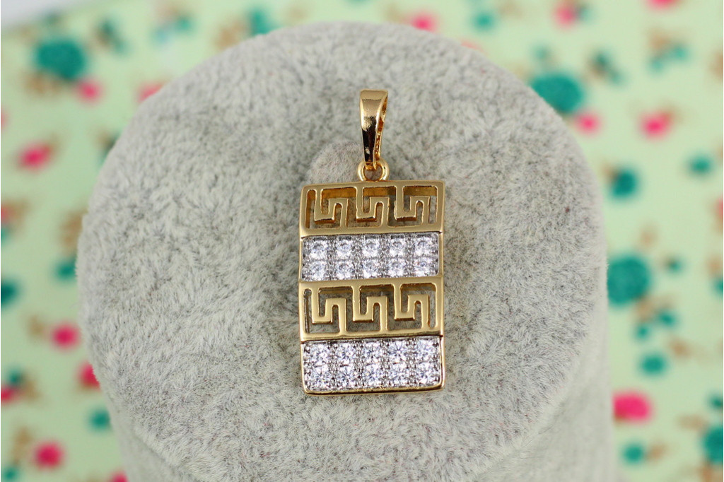 Кулон Xuping Jewelry греческий 2,1 см золотистый