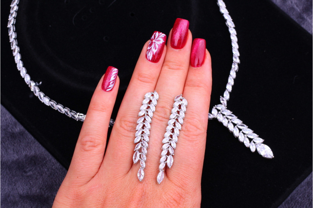 Комплект Колье и серьги Xuping Jewelry Дебора серебристые