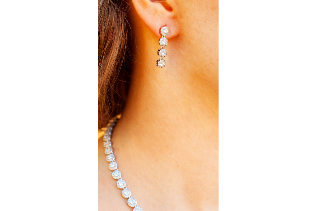 Комплект Колье и серьги Xuping Jewelry Ребека серебристые