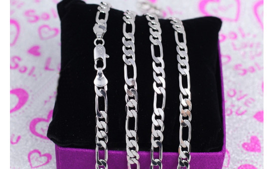 Ланцюг Xuping Jewelry фігаро 60 см 5,5 мм сріблястий
