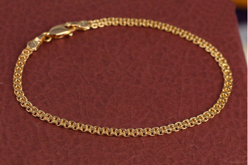 Браслет Xuping Jewelry бісмарк 19 см 3 мм золотистий