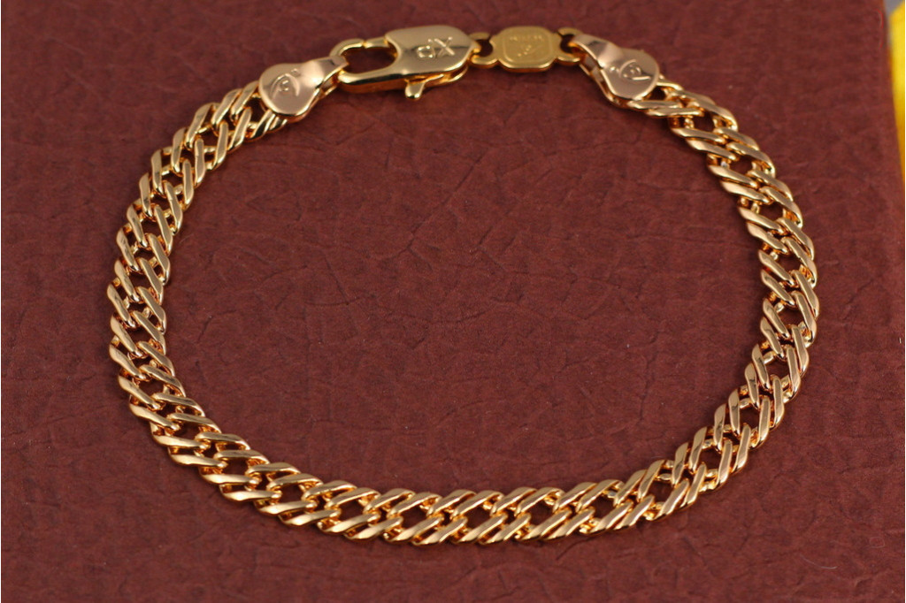 Браслет Xuping Jewelry ромб 18 см 5 мм золотистий
