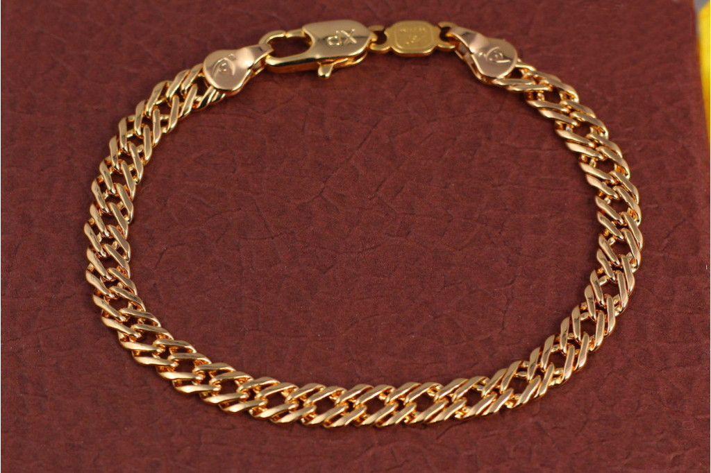 Браслет Xuping Jewelry ромб 22 см 5 мм золотистый