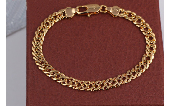 Браслет Xuping Jewelry ромб 19 см 6 мм золотистий