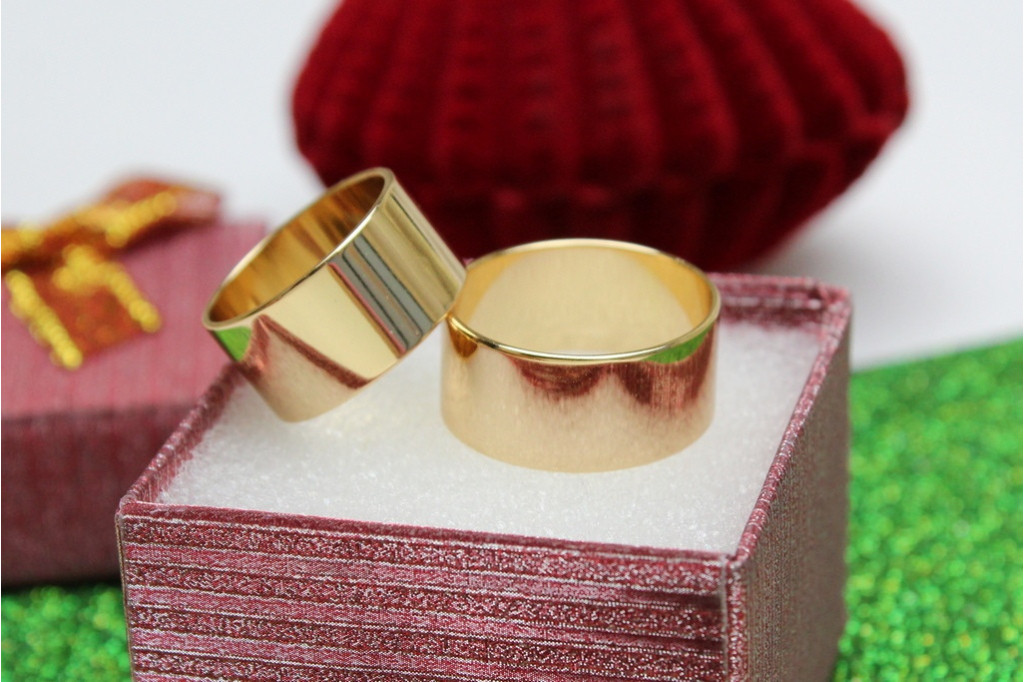 Обручка Xuping Jewelry американка 10 мм р 17 золотиста